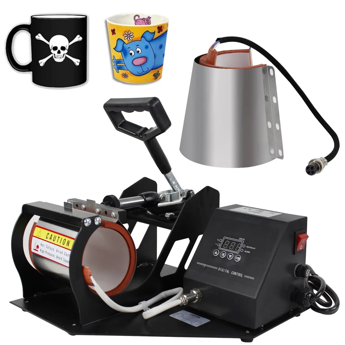 Heat in Cup Digital 2 Press Coffee ZENSTYLE Transfer 1 Sublimation Mug Machine