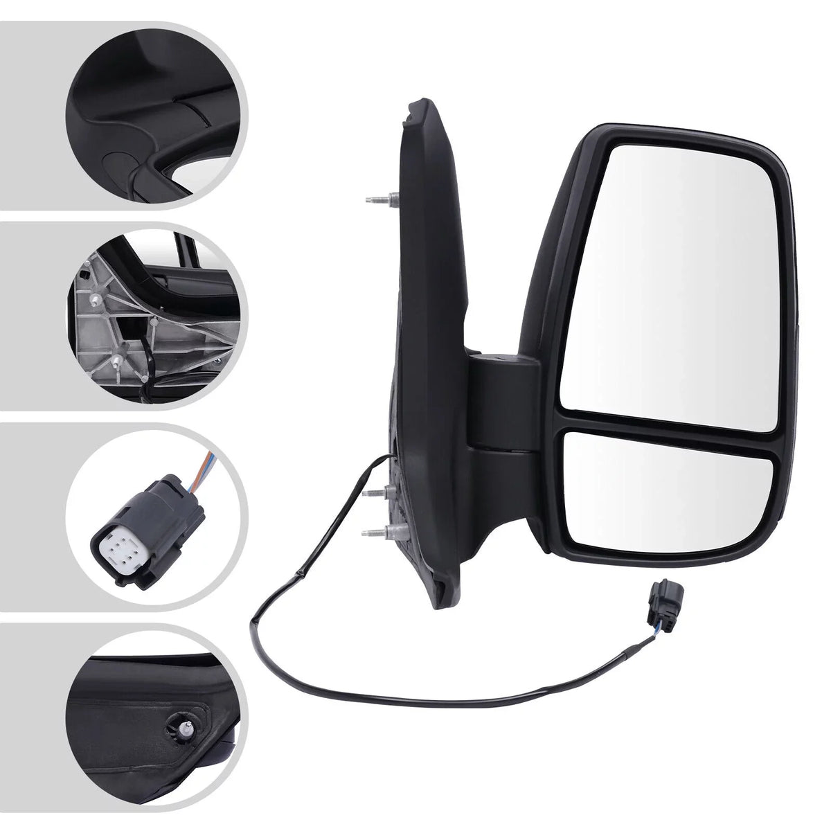 Fits Right 150 Side 250 350 Ford for View Passenger Transit Mirror Rear Short Arm 2015-2022