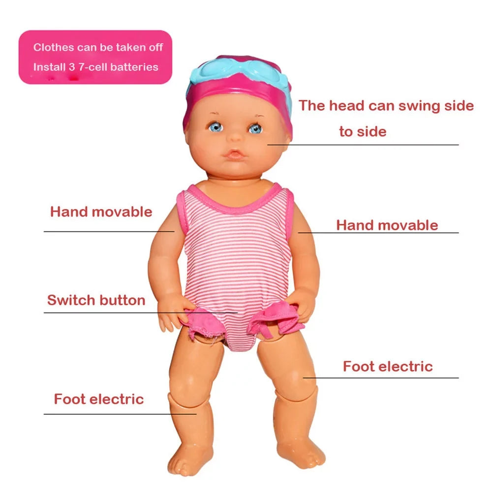 Toys Toys, Child, Swimming Doll Bathtub Pool Waterproof Sulobom Bath, for Kids, Electric Pool