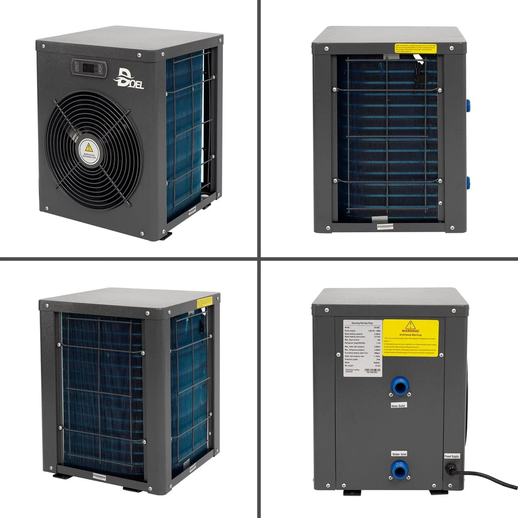 for 60Hz DOEL BTU, Pools Pump Heat Pool 12000 Swimming Above-Ground Mini