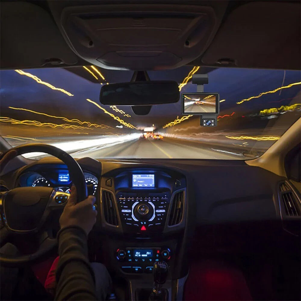 Front Lens Dash Sensor Dual with Rear G and Recorder: Cam Video Car JahyShow Camera, Recording 1080P DVR
