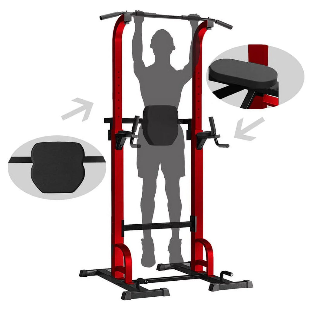 Strength Up Gym Training Pull Stand for Station Workout Bar Equipment，Red