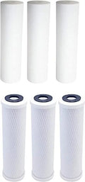 Block System & Filter Carbon for Filter RO Sediment - LCV Watts Replacement Kit 3-Pack PP Includes WP-2 Filter
