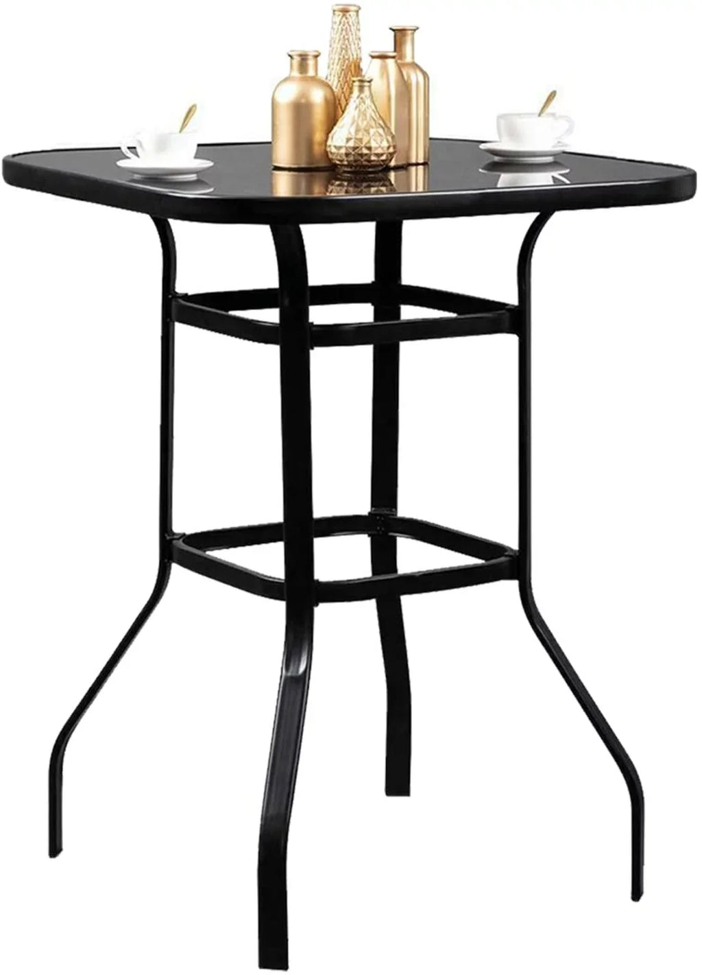Shape Table Poolside Gianna For Glass Decor Squire Bar Bistro Porch