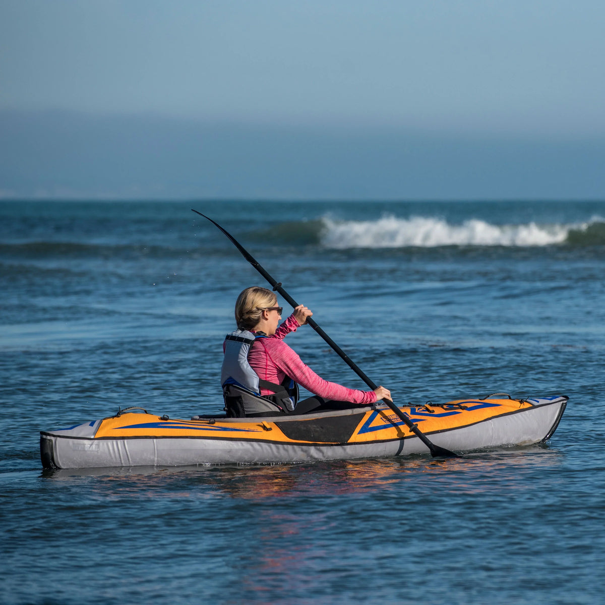 Advanced - Elements - Orange Inflatable Sports - Kayak with AdvancedFrame® 10 Pump ft