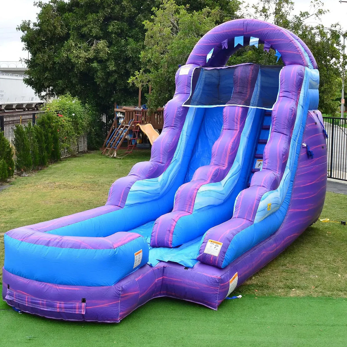 Kids Cotton Commercial JumpOrange Adults Candy Slide Grade and for (with Water Blower),