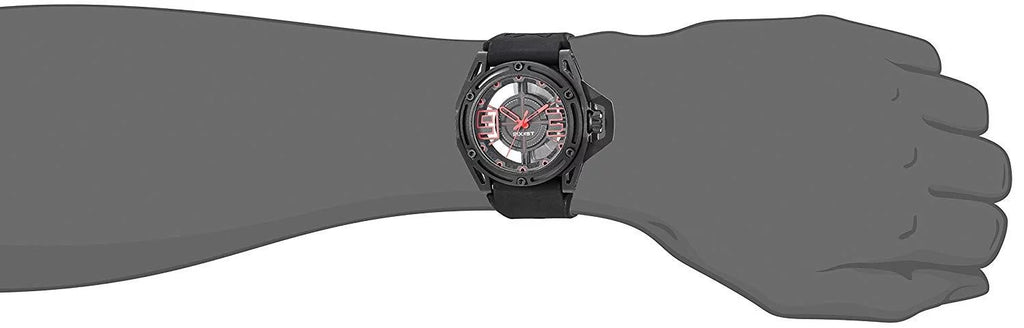 Stainless Silicone and Casual Watch, Color:Black Steel Quartz (Model: NYC' 2X1-004)