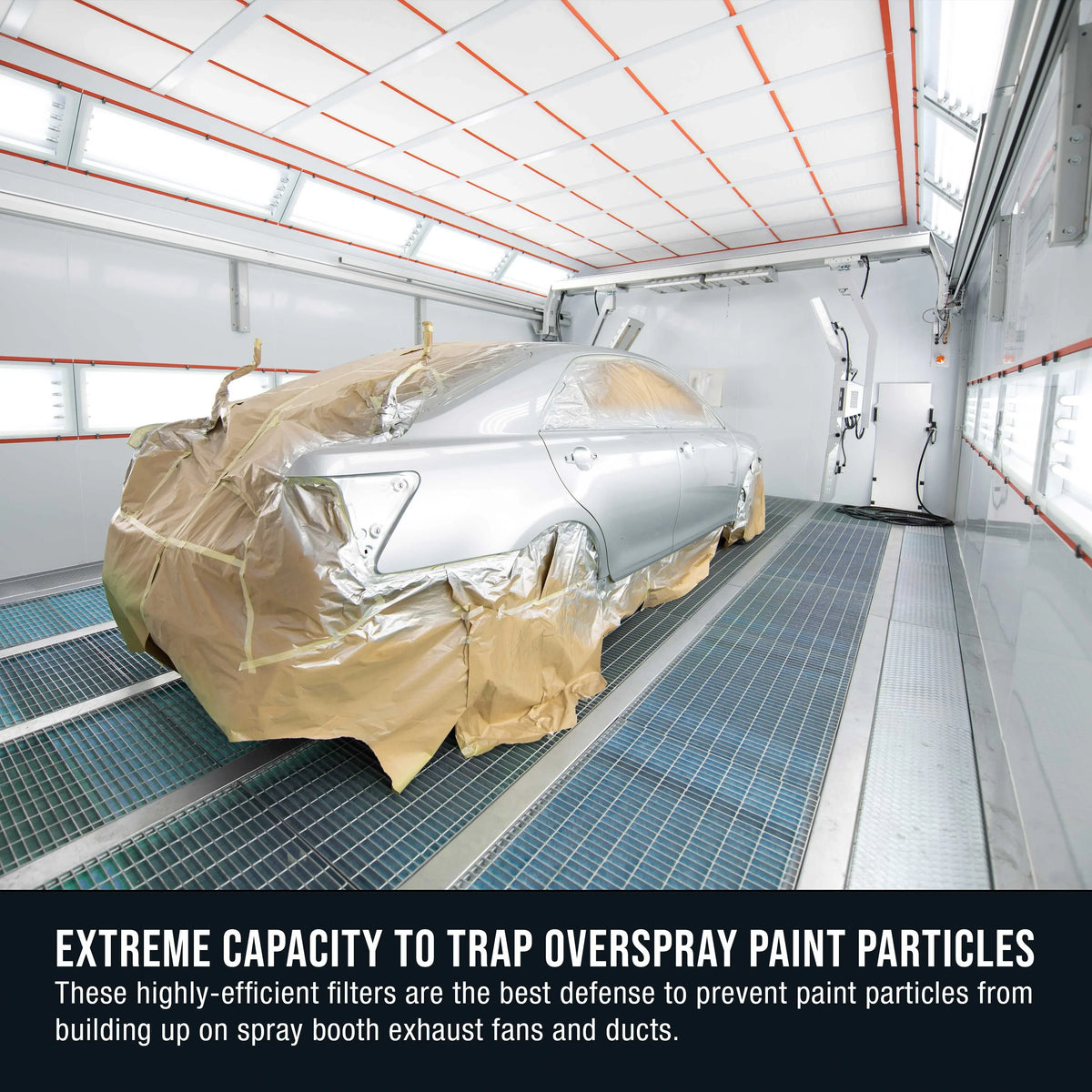 100' Booths Premium Particles Refinish Traps Roll, Gram Overspray Booth Captures 20.5" Paint Elite in 18 Fiberglass Autobody Paint Heavy-Duty Exhaust Filter Arrestor Master Car Spray - Paint - x