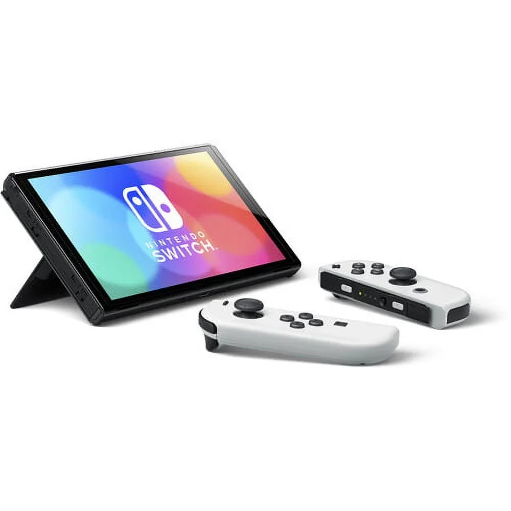 Console OLED Game Minecraft Nintendo with White Switch