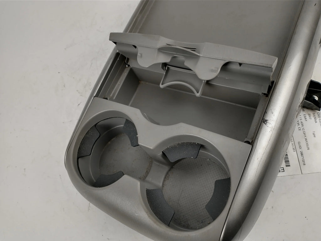06 10 Sienna 08 05 Center 04 Pre-Owned Holder OEM 09 07 Cup Toyota (Good) Console Tray