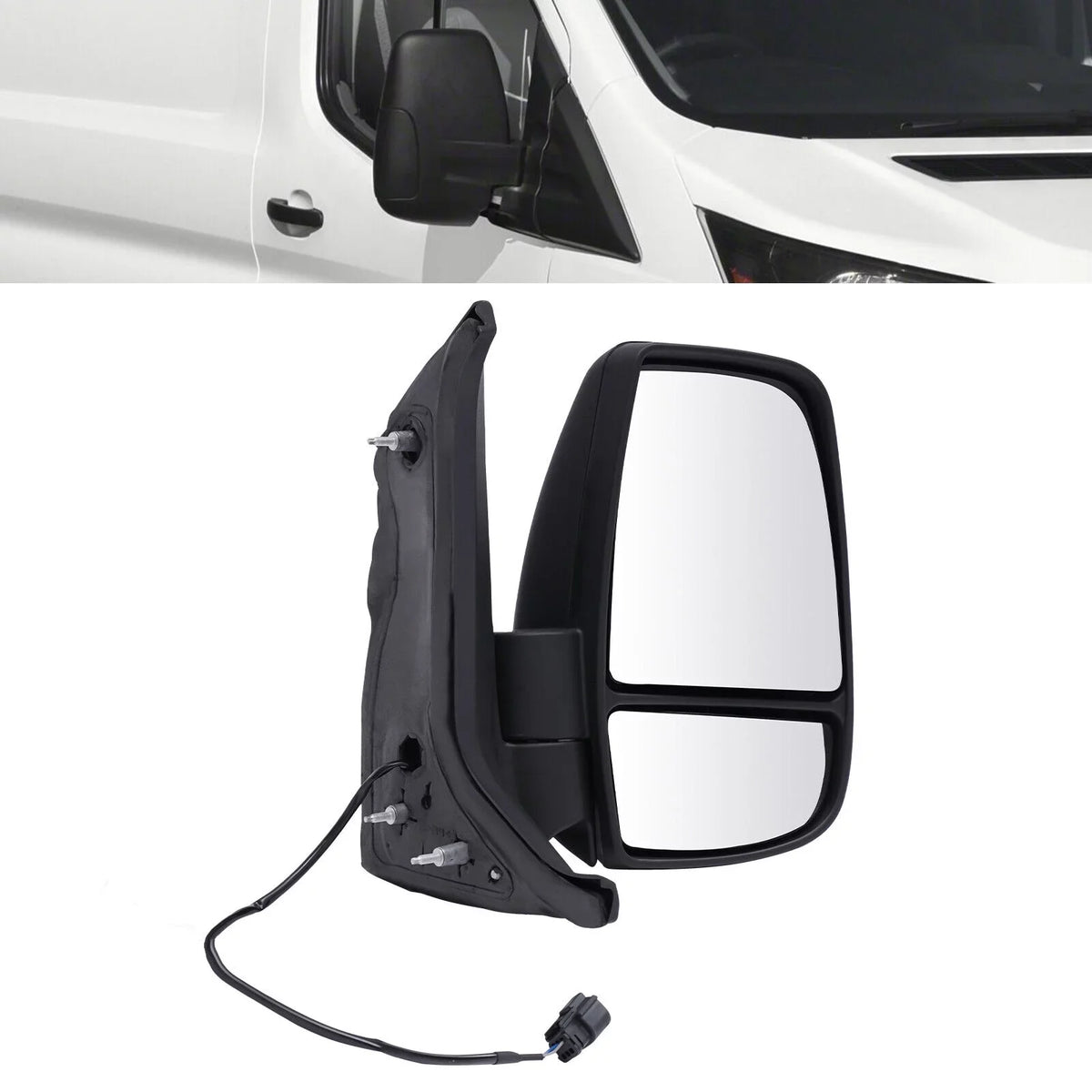 Fits Right 150 Side 250 350 Ford for View Passenger Transit Mirror Rear Short Arm 2015-2022