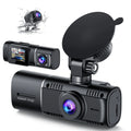 Dash Vision Camera Front Parking Inside Rear Way Three Camera Motion 3 Triple TOGUARD IR Detection Accident Car Monitor with and Cam Dash Channel Lock Night 1080P