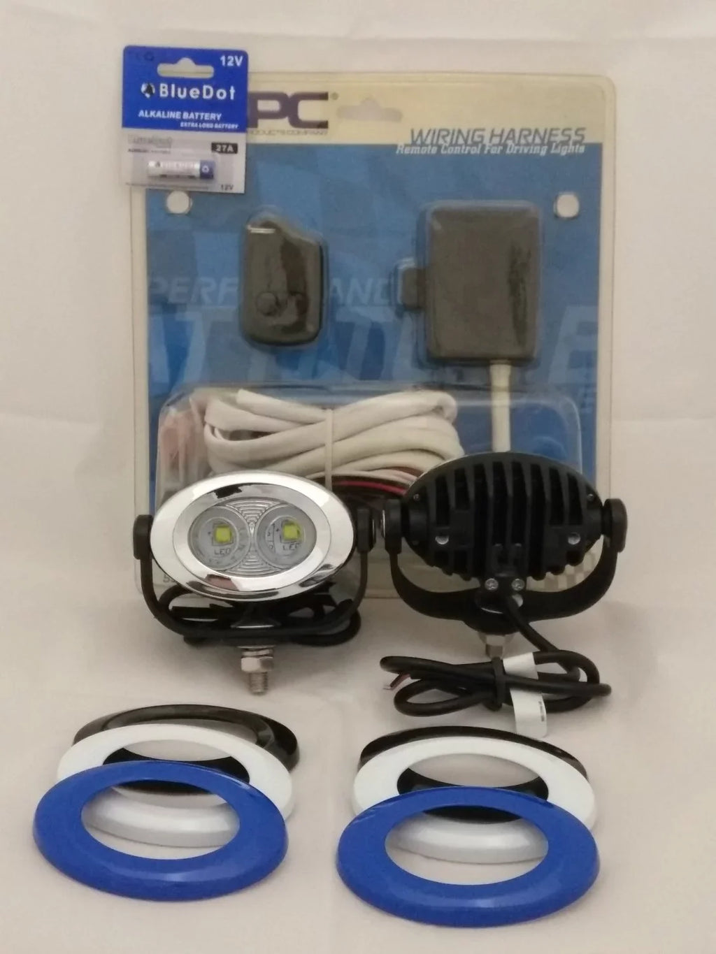 Ultra Auxiliary Lights Lamps Tri LED 6000K Glide Classic For Harley-Davidson