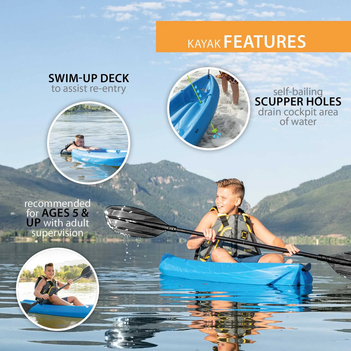 Kayak Lifetime Wave Blue Time Life