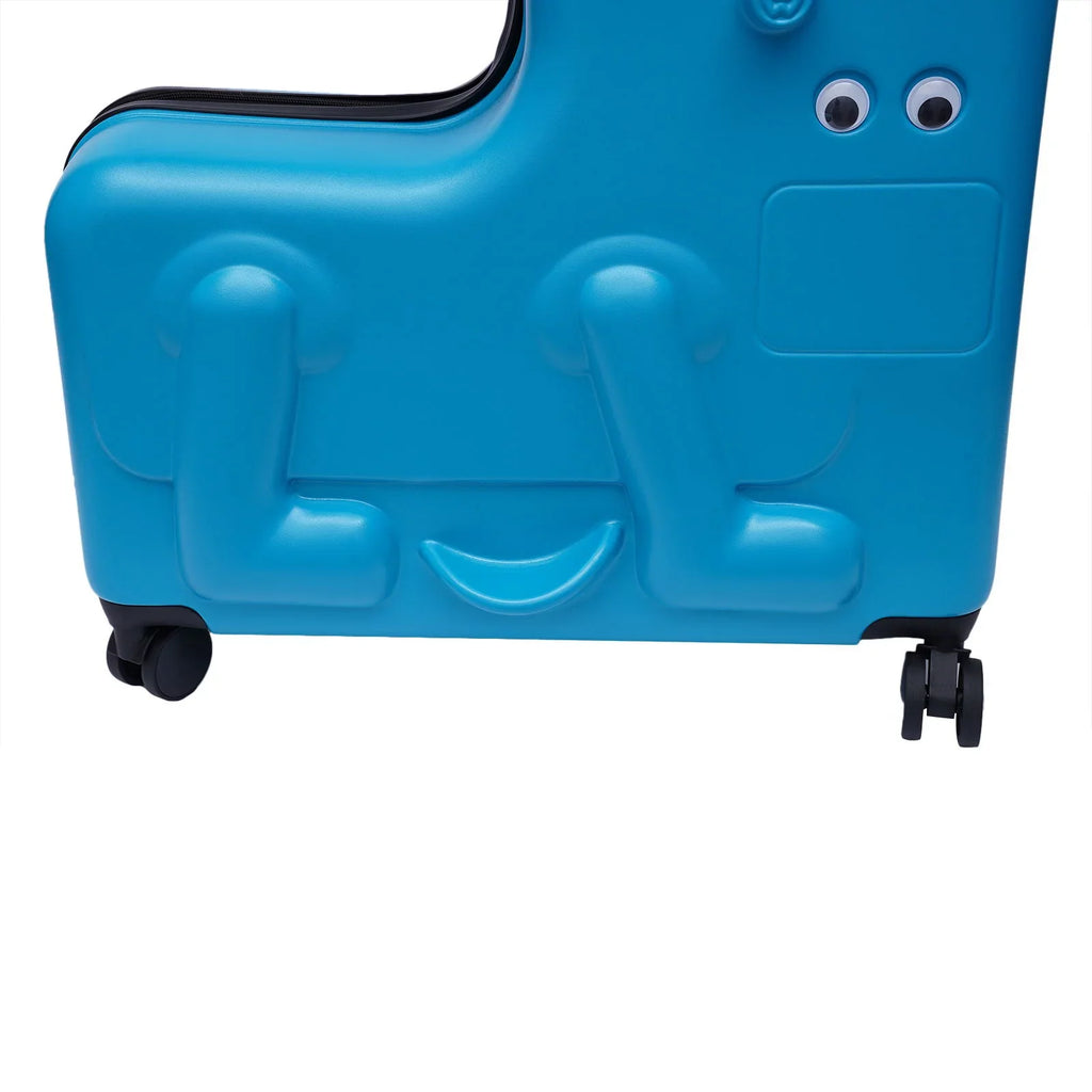 Ride-on Kid's Suitcase Luggage,ABS+PC Travel Portable 4-12 Universal 24" Aged Wheel Wuzstar Waterproof Years