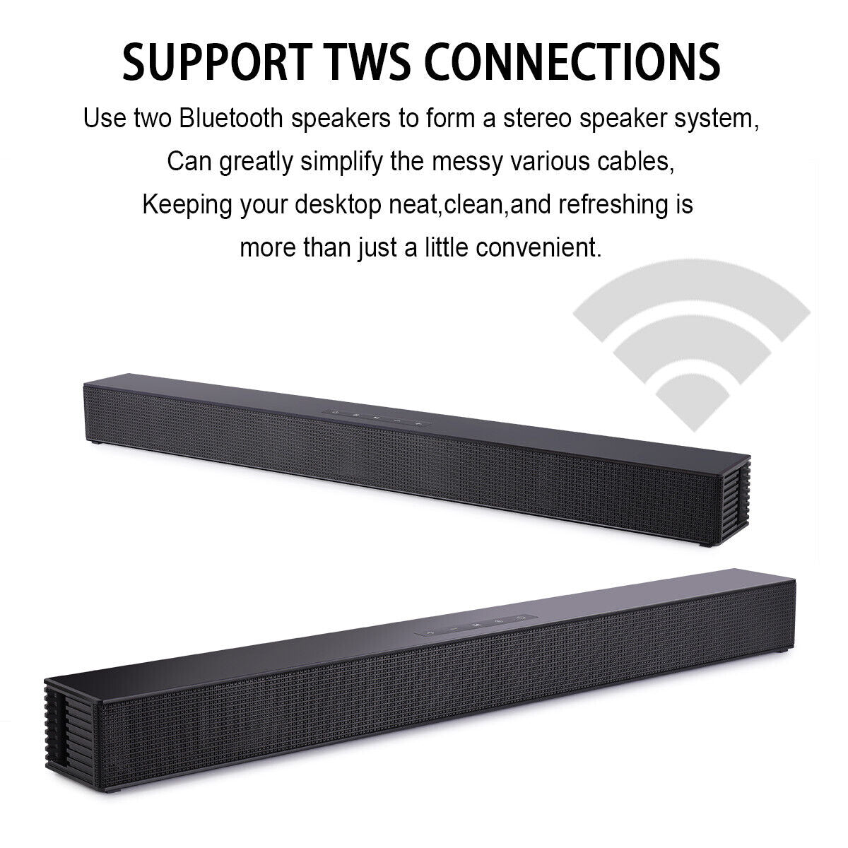 Monitor CJC Bass Sound Sound Mountable for Bar Bluetooth Adjustable TV 5.0/HDMI with Bars Gaming ARC/AUX/USB Wall PC