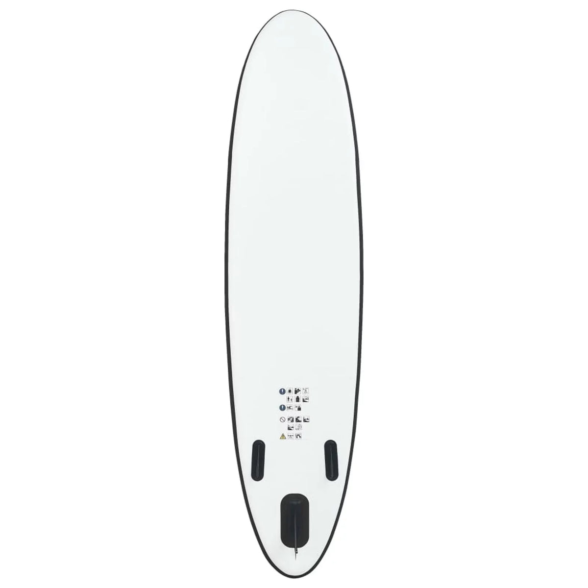 Inflatable White Paddleboard and Set Black Walmeck
