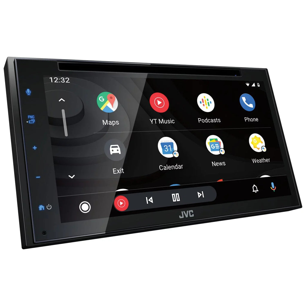 Ready Restored and Carplay, Bluetooth, Auto, Receiver JVC in-Dash Apple Android SiriusXM 6.8-inch Premium with DVD Double-Din KW-V66BT (Refurbished)