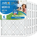 700 Filter Furnace FILTERS MPR USA AC Pack MERV Filter 6 WICKED 18x25x2 Filters FPR 5 8 & Conditioner Air CLEAN Pleated Comparable 18x25x2 Electrostatic Made AIR. to Premium Air by AIRX HVAC