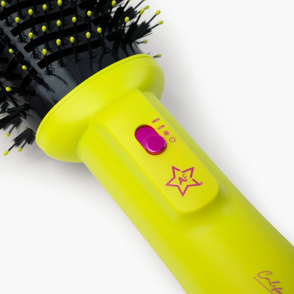 Ion, Volumizing 1 Settings, Round Yellow Temp Tool Styler, in 4 Blowout California Brush, & 3 Professional Anti-Frizz Collection, Quality Brush, Dryer Hair Salon Hot Negative
