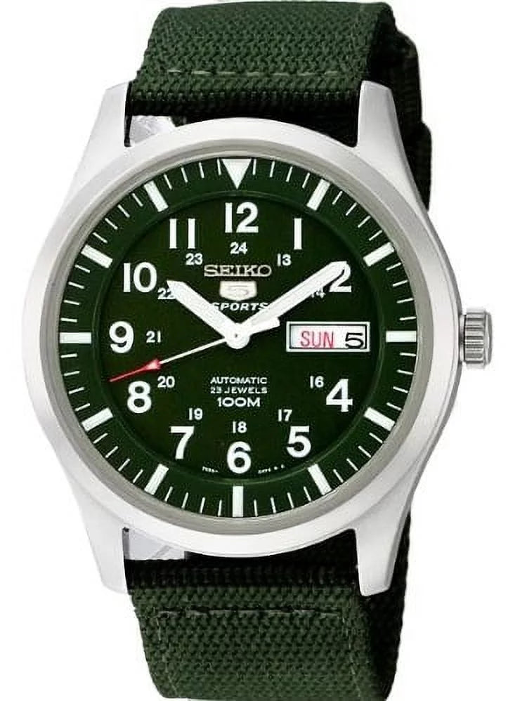 Dial Seiko in Watch Japan 5 Band Made Green Automatic Men's SNZG09J1 and