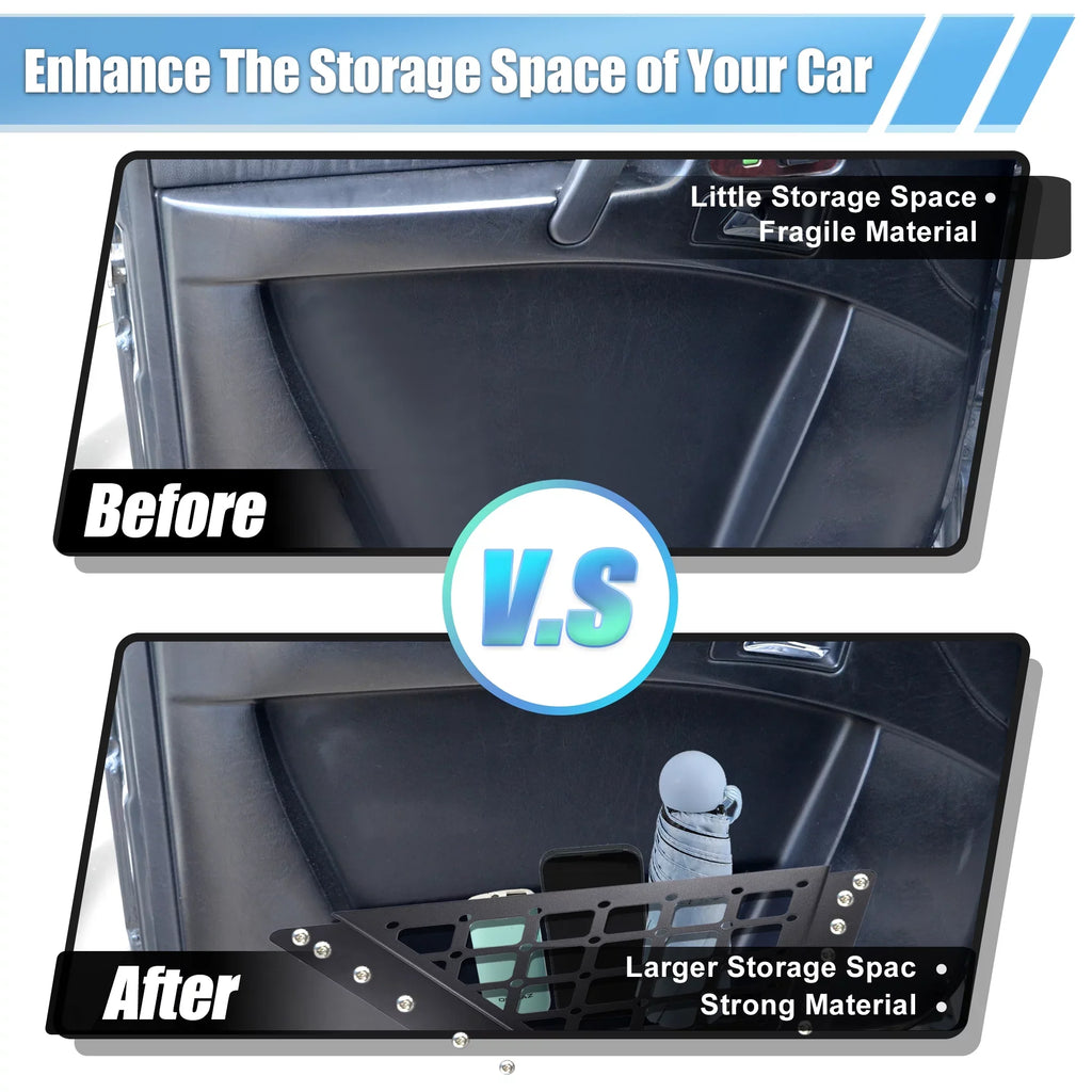 Pair Pockets 2022 Storage 1 Panels 4 2021 Bronco Ford Door Box Door Metal for Rear Accessories 6th Organizer
