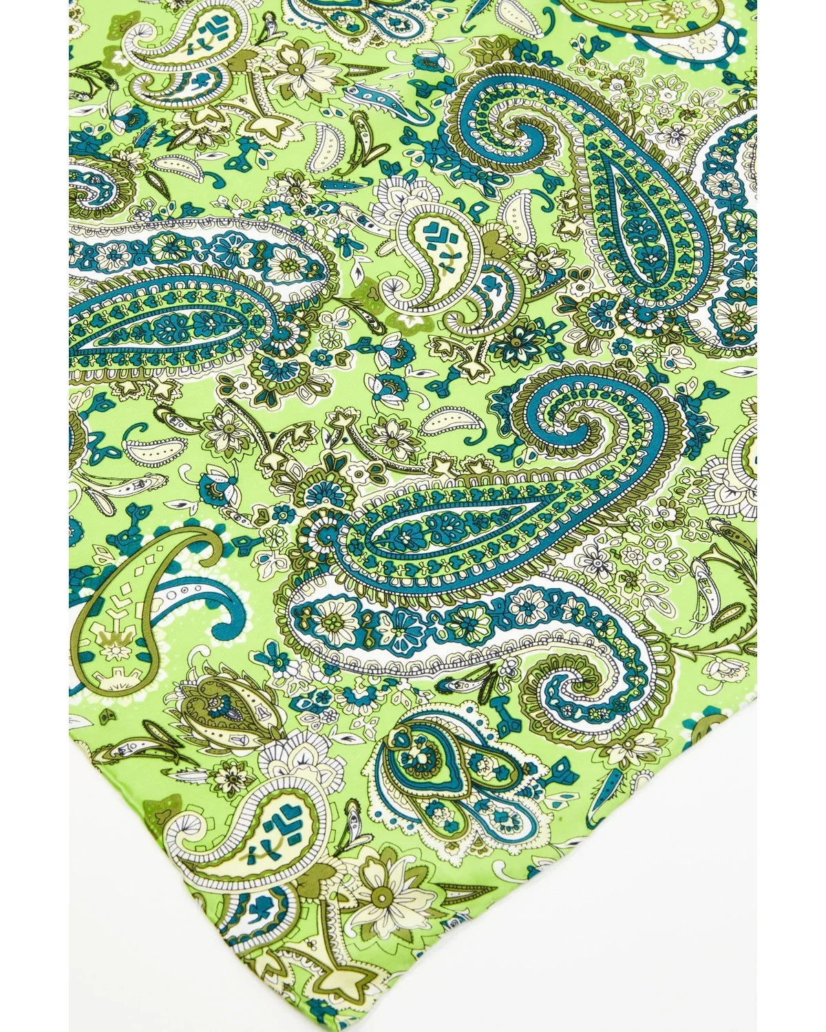 Wild Silk & Paisley Western One M Men's F Size Lime Rag