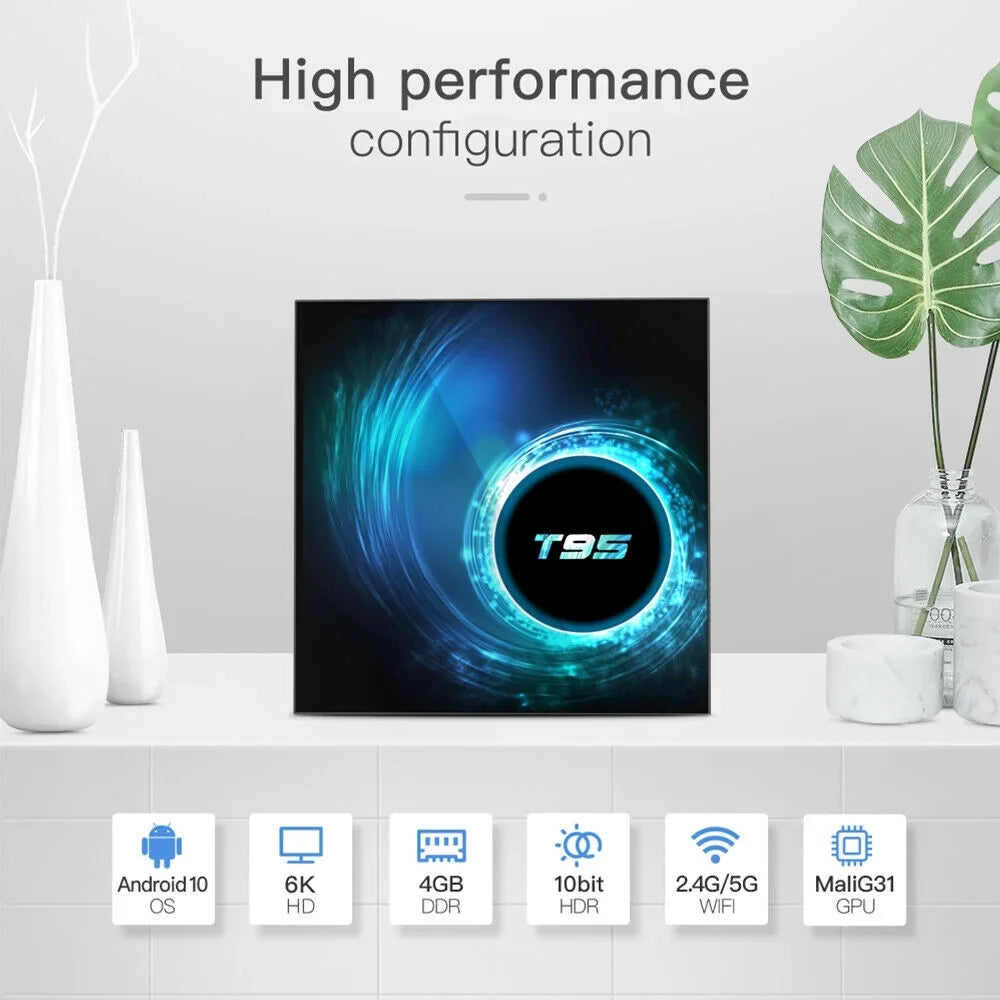 Android Room, Ease 10.0 Smart - Living Quad-Core JahyShow T95 Box Streaming Media, 4GB+64GB, TV