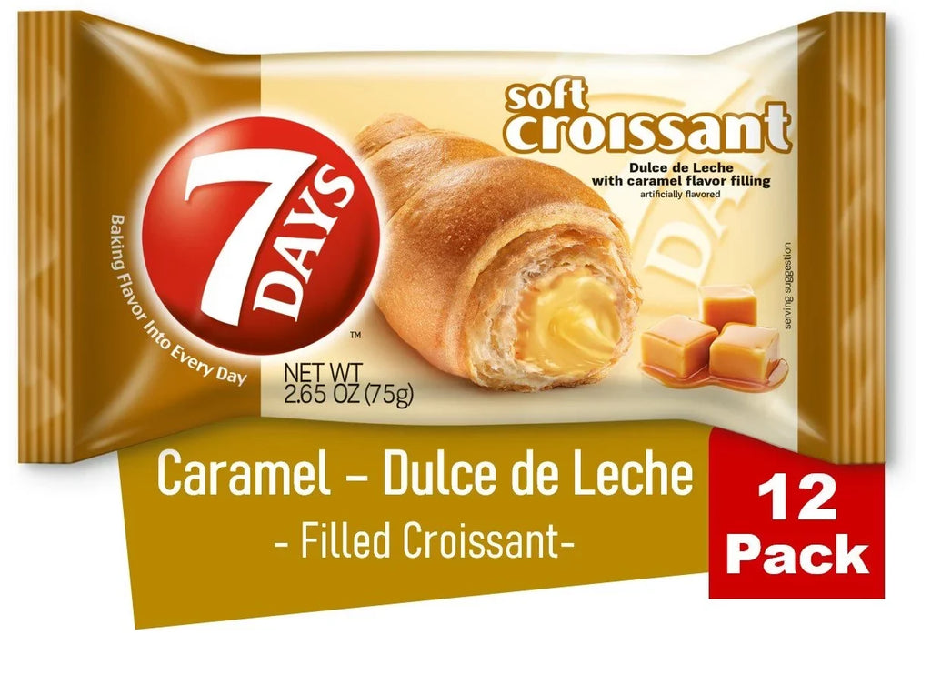 12) Caramel 7Days Croissant, of (Pack Soft