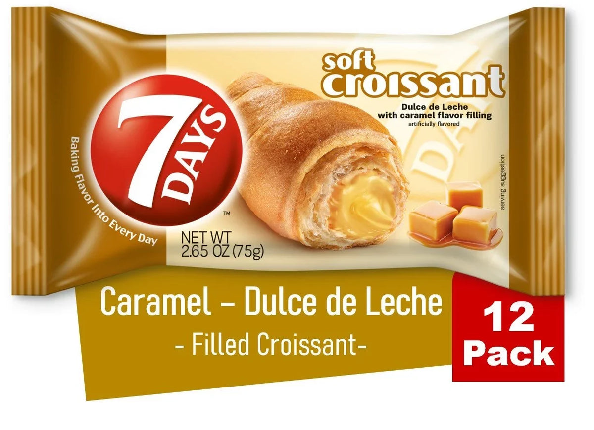 12) Caramel 7Days Croissant, of (Pack Soft