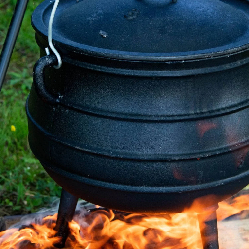 Dutch 16 With - Oven je Legs Campfire Gallon Inch, Iron And Kettle Cooking Cast 9 Lid, 3
