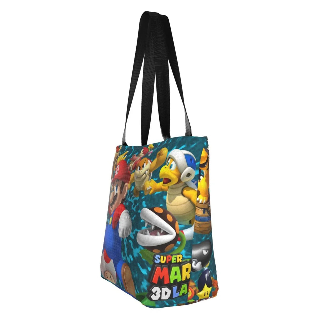 School Land Capacity Women's Business Travel Shoulder Handbag Super For Bag 3D Mario Shopping Beach Large Work Tote
