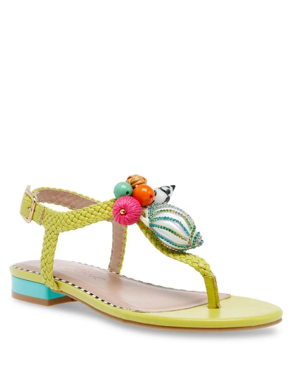 Embellished Slingback Womens Buckle Johnson Sandals Betsey Aleena