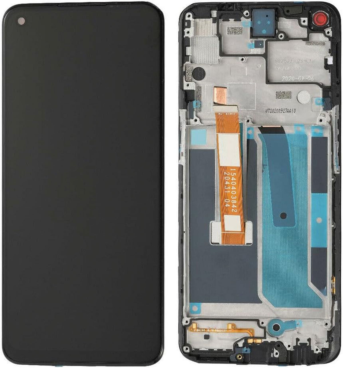 BE2025, Assembly 5G Plus Display N10 Screen 6.49" BE2029, for Replacement Nord BE2026, Touch Frame(Not Digitizer N100) Nord LCD One BE2028 with for