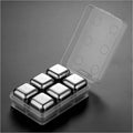Ice for Chilling (Size Metal Stones, Drinks for with Ice Box, Rocks Steel Stainless Chiller : Whiskey pcs Vodka, No Waterless Cubes Whiskey Set of Rum Dilution Reusable Wine Cubes Scotch, 6 Ice 4/6/8