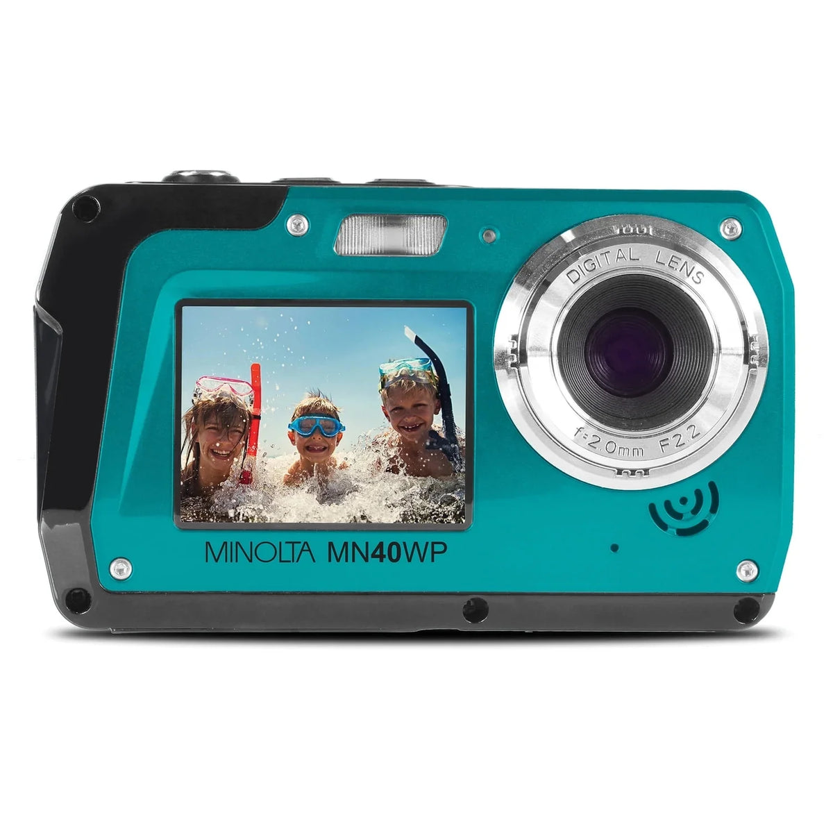 48.0-Megapixel MN40WP-BL (Blue) Waterproof Camera Minolta Digital