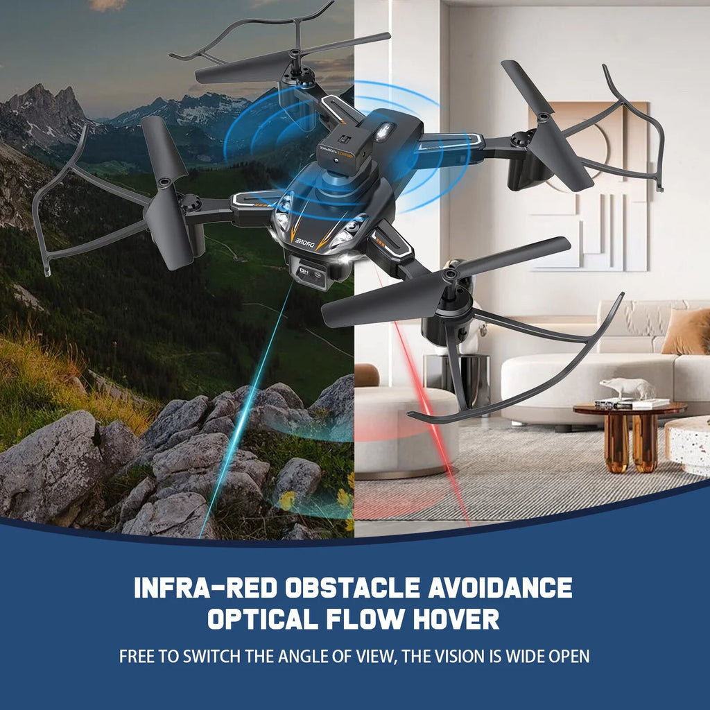 HD 4K with Camera Quadcopter Design Avoidance JLLOM Dual Foldable and Technology Drone Obstacle -