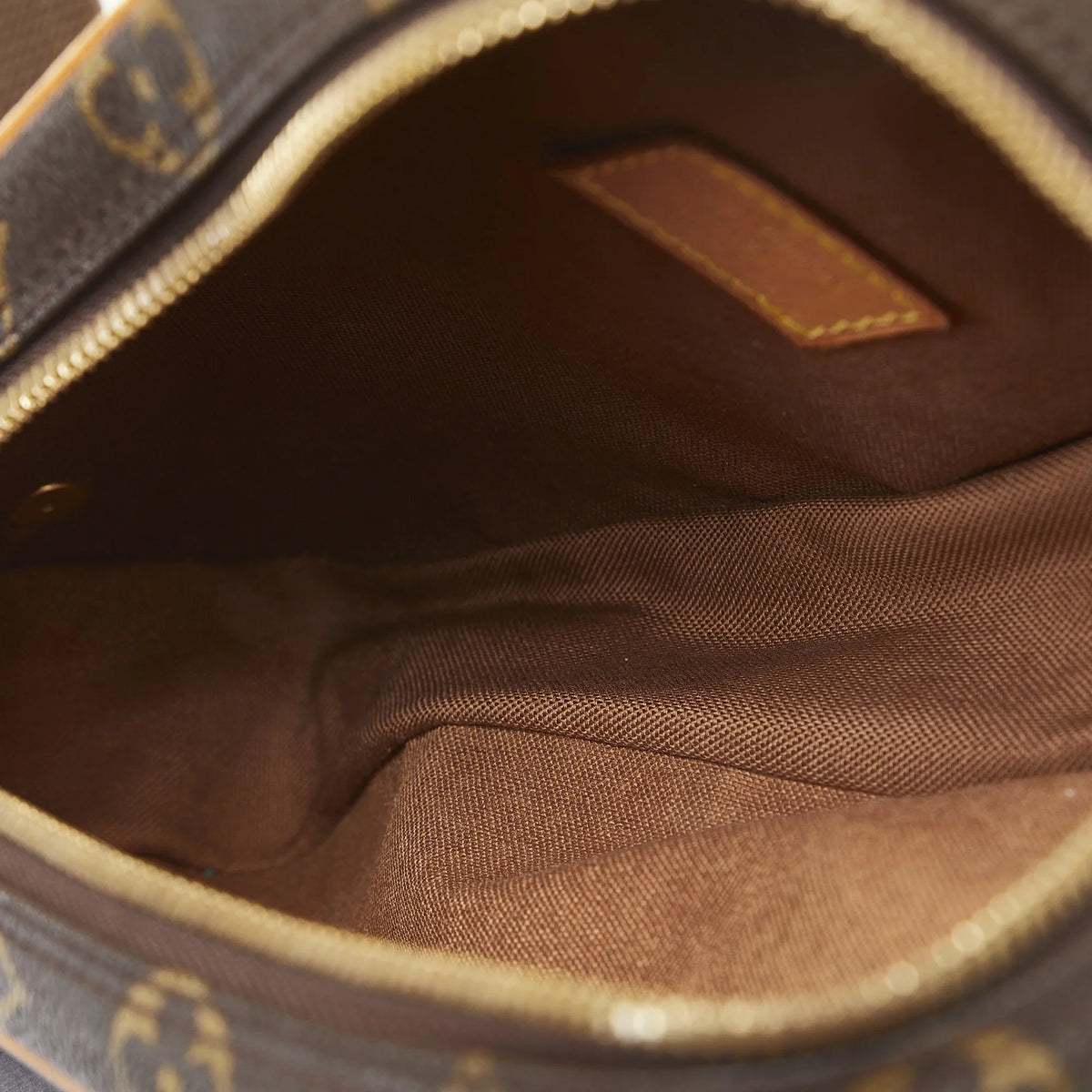 Bag Monogram Crossbody Pochette Louis Pre-Owned Canvas Unisex Brown Gange (Good) Vuitton Authenticated