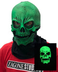 Uv Green Mask Skull Sock