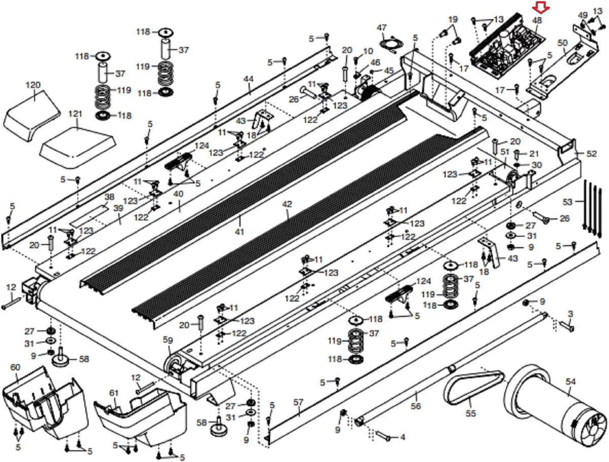 X32i Supply 424108 Board Hydra X22I 2450 1750 W 2950 Works Power Treadmill Fitness Exchange