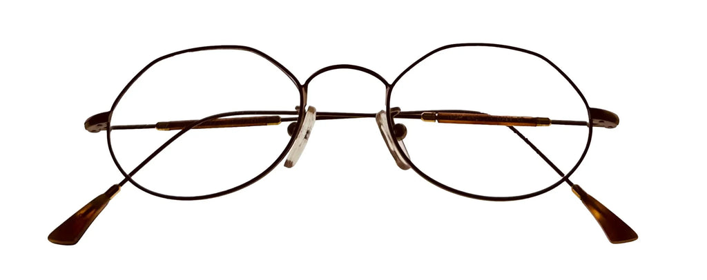 Bob Mackie Antique BM777 Oval Mens 47mm Tortoise Frame Eyewear Gold