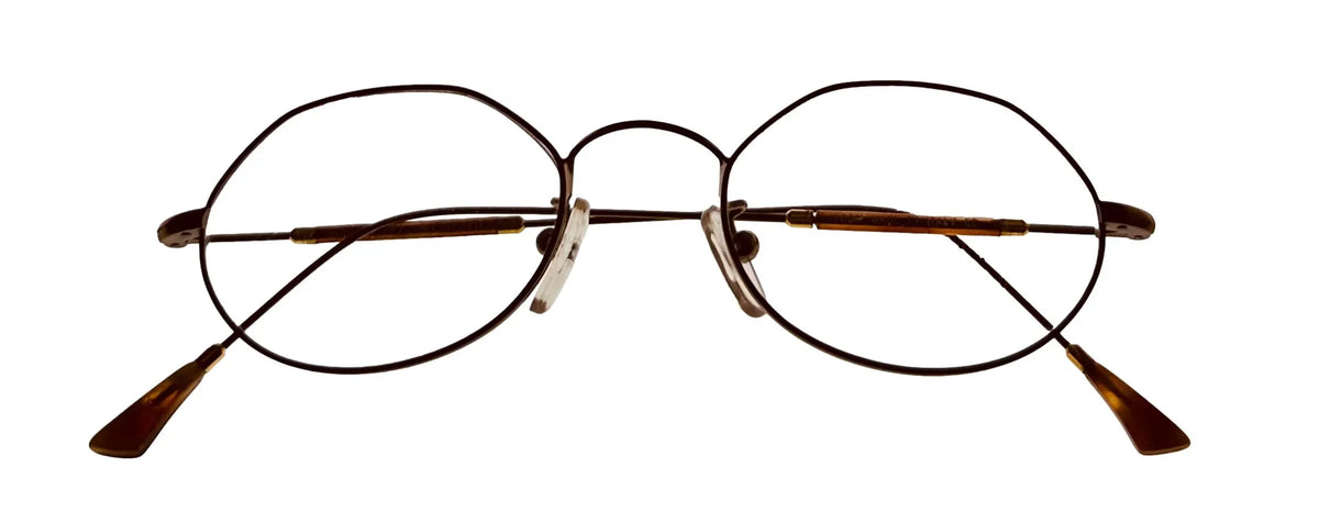 Bob Mackie Antique BM777 Oval Mens 47mm Tortoise Frame Eyewear Gold