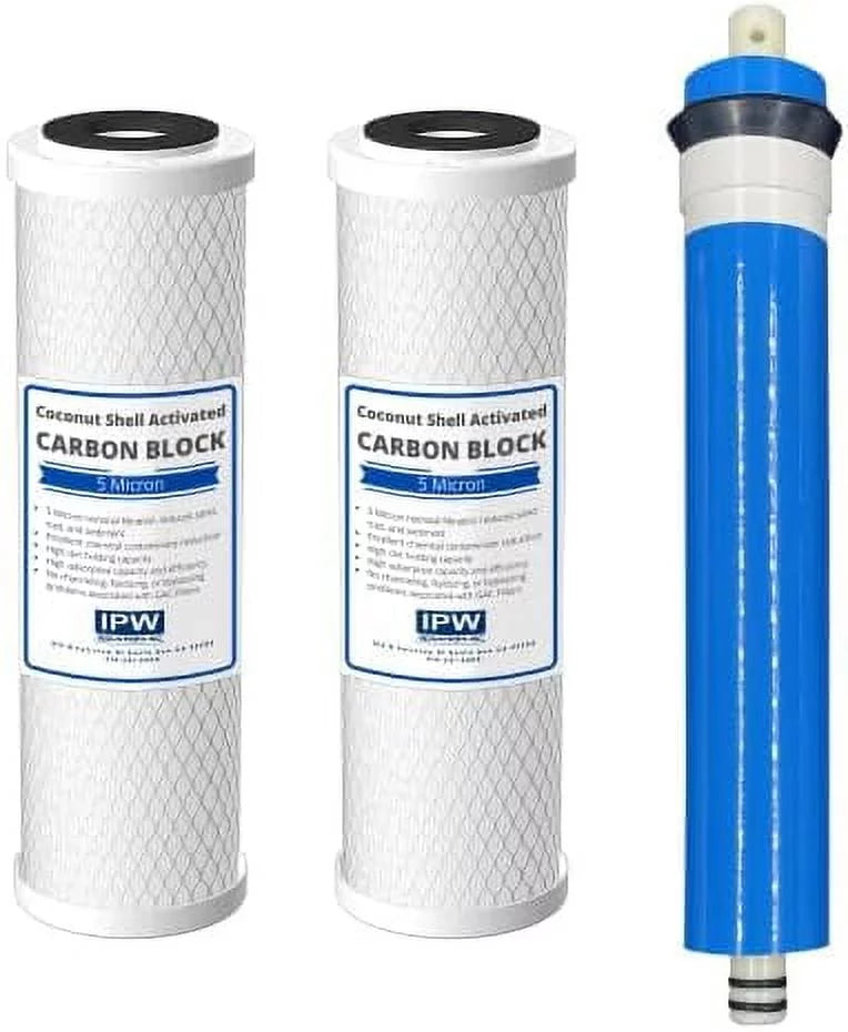 Smartwater 50 GPD Set GXRM10G, Compatible Reverse Osmosis RO GXRM10RBL Filter