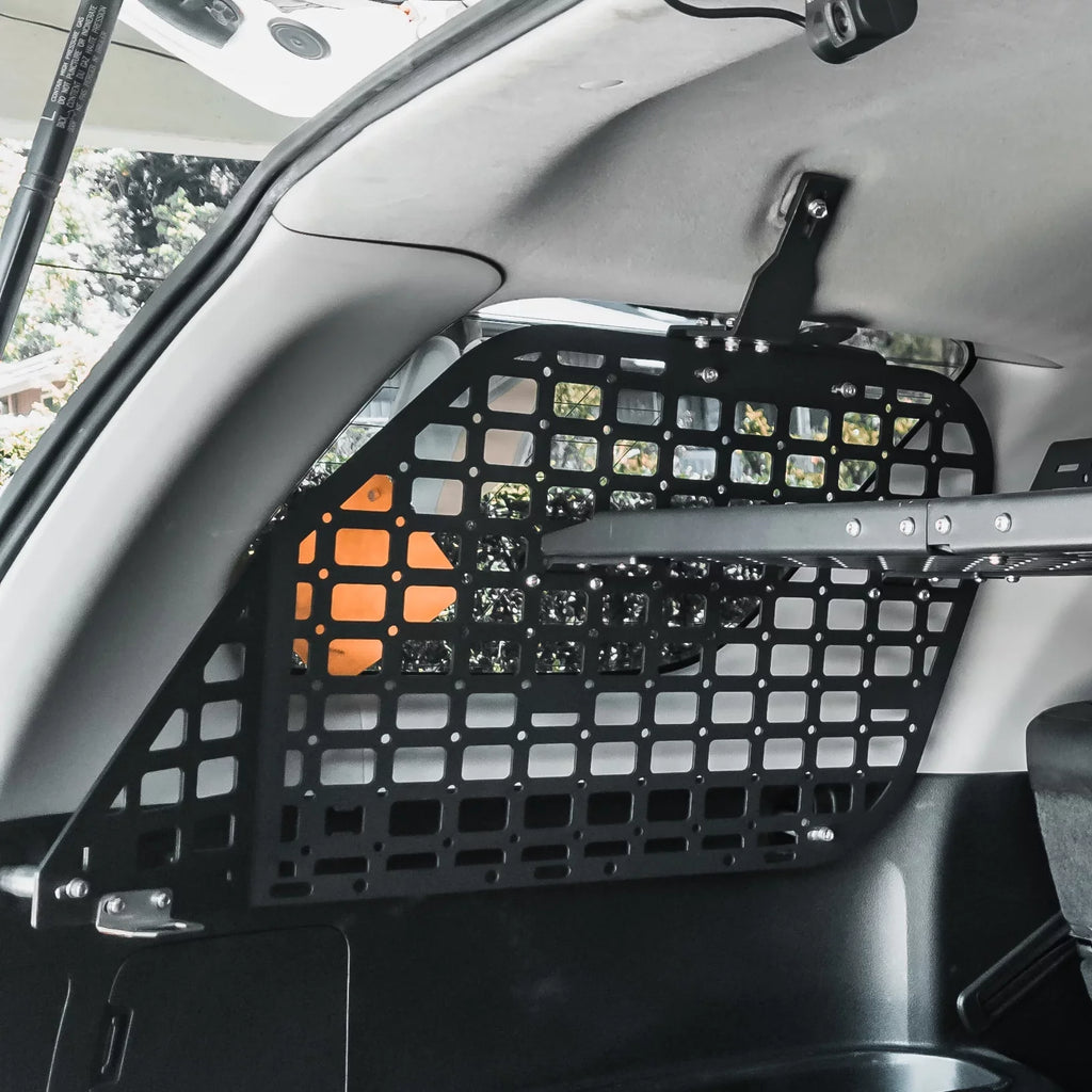 Window MSW100 2010-2023 Toyota Storage Molle Panel Black for 4Runner Shelf BAKOD