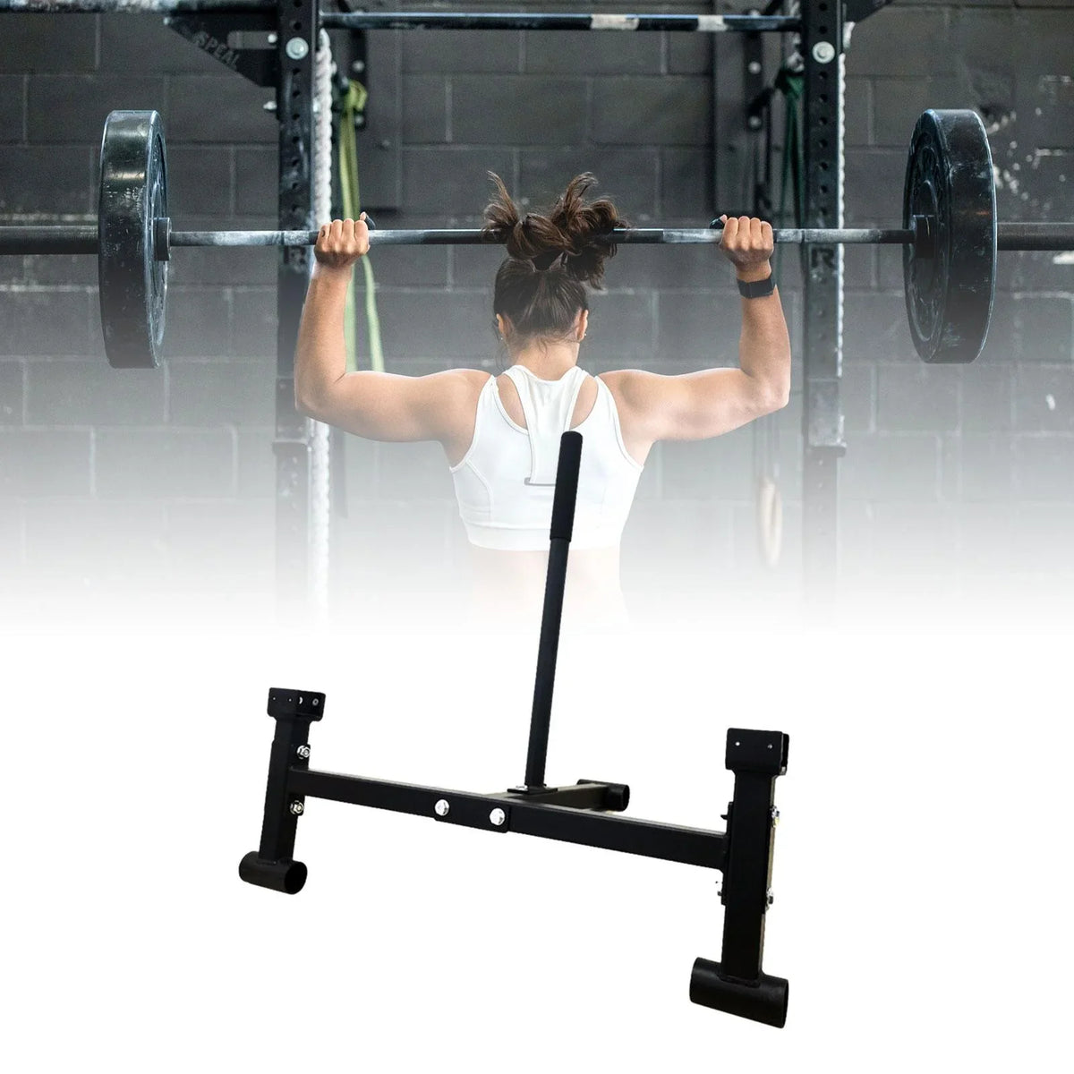 Sport Gym Plates Deadlift Equipment Compact Barbell Stand Workout funtasica for Weight
