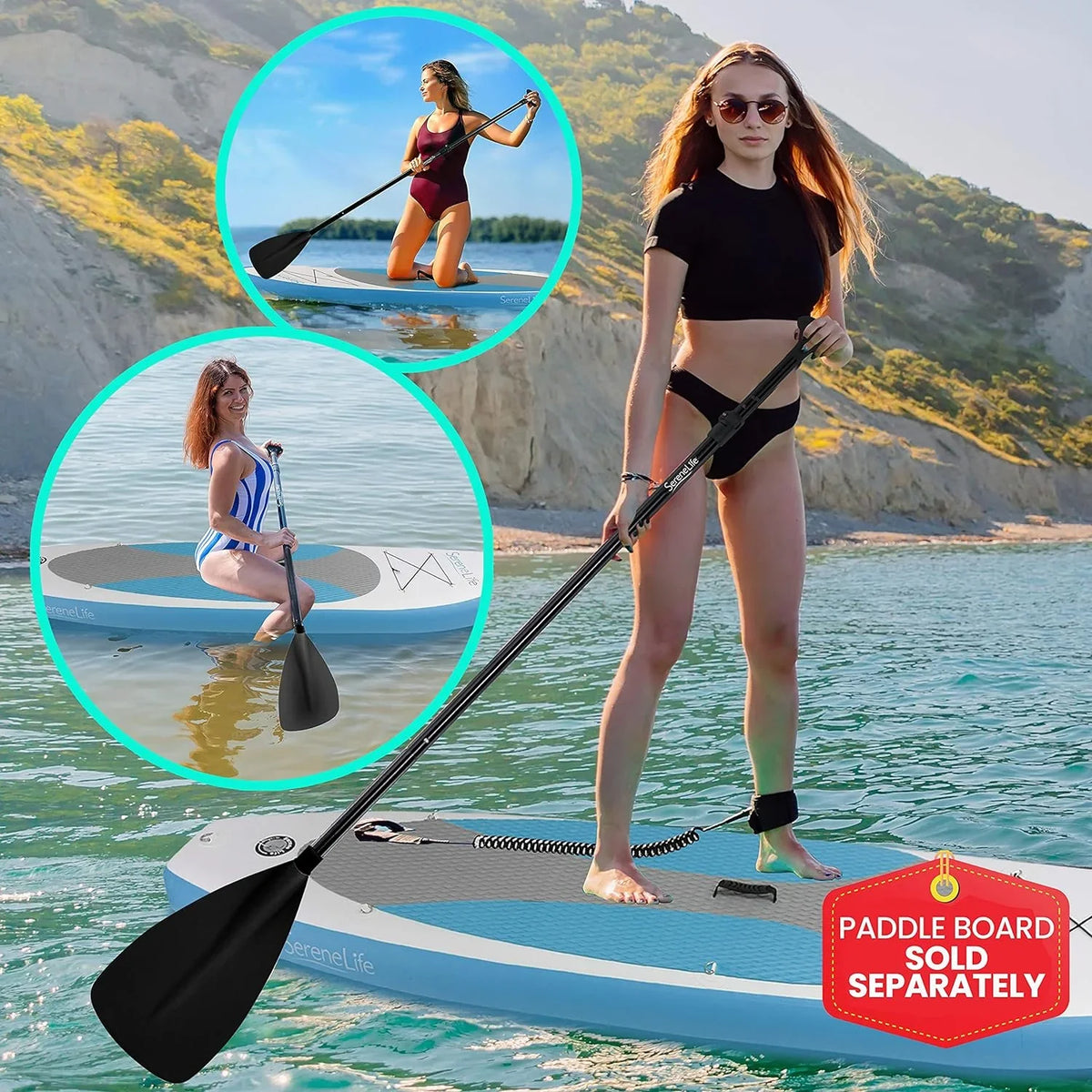 Paddle-Board Adjusable - Paddle-Board Sand Paddle Oar Sand Waer Adjusable Waer Paddle Inflaable - Up SLB105 For -Flow Up