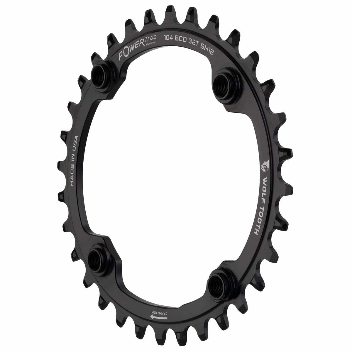 '- 104 Tooth BCD: Chainring BCD 104 Hyperglide+ Elliptical Chainring Count: Tooth Wolf 34