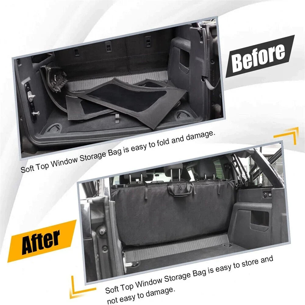 For Top Storage Bronco Window Door Bag Black 2021-2023 Ford Accessories Soft 4