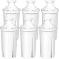 NSF Certified and Dispensers, Water Water free Pitchers Standard Filter Brita® to and 6-Pack Replacements Chlorine Taste, BPA Reduce for Bad
