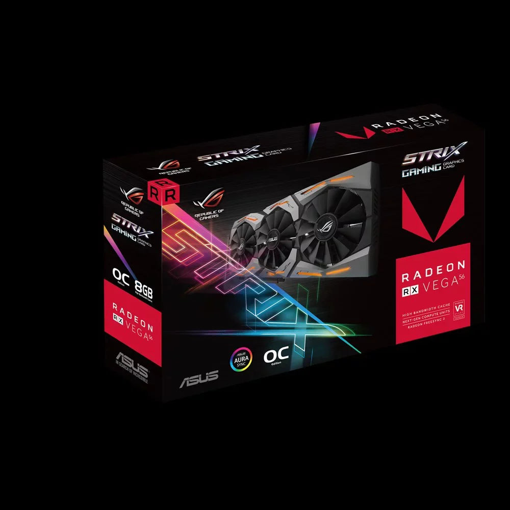 Asus Card Rog-Strix-Rxvega56-O8G-Gaming Graphics